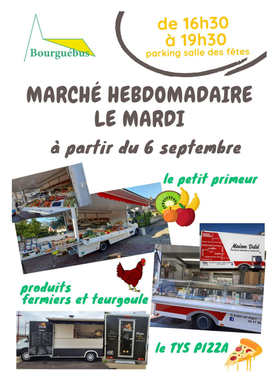 flyer marché alimentaire